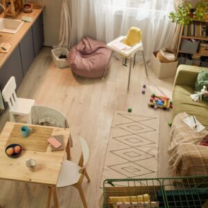 Small Family Apartment Showing Financial Hardship and Daily Life