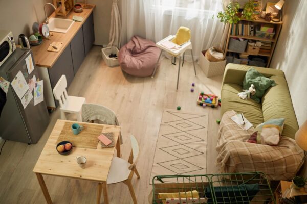 Small Family Apartment Showing Financial Hardship and Daily Life